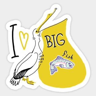 Pelican Big Fish Sticker